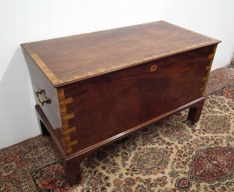 George III Large Sized Mahogany Coffer