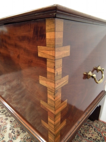 Antique George III Large Sized Mahogany Coffer