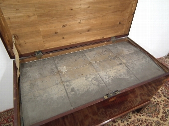 Antique George III Large Sized Mahogany Coffer