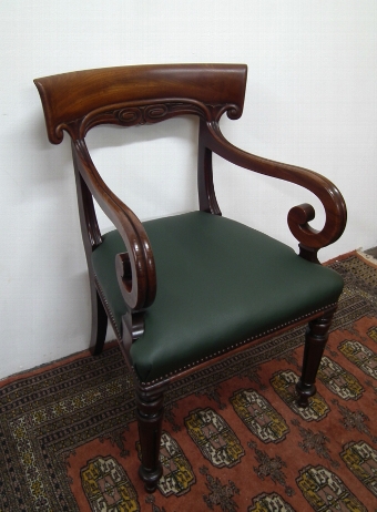 William IV Scottish Mahogany Armchair