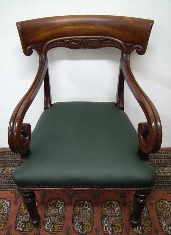 Antique William IV Scottish Mahogany Armchair