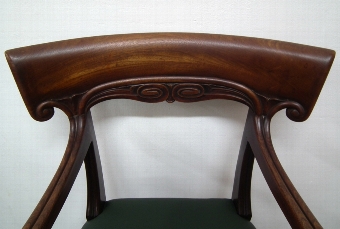 Antique William IV Scottish Mahogany Armchair