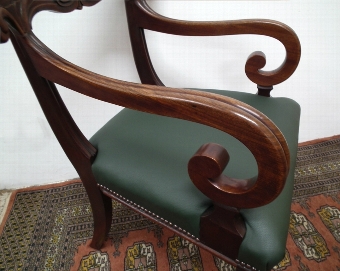 Antique William IV Scottish Mahogany Armchair