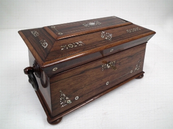 William IV Rosewood Tea Caddy