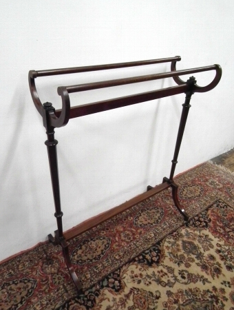 Sheraton Style Mahogany Inlaid Towel Rail