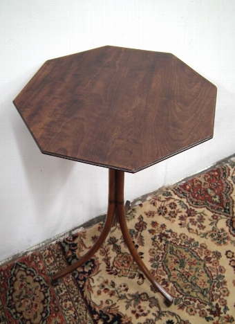 Antique Octagonal Mahogany Occasional Table