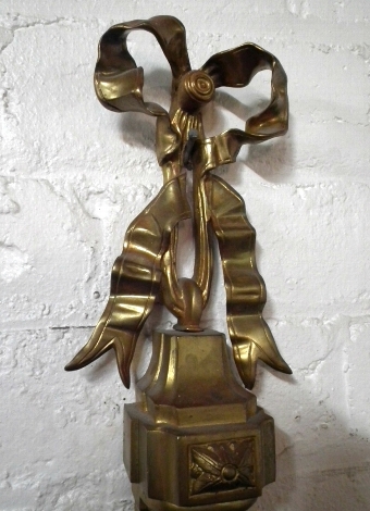 Antique Set of 7 Brass and Ormolu Wall Sconces