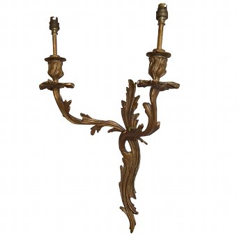 Louis XVI Style Cast Brass Wall Sconce