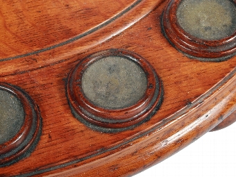 Antique Victorian Oak Revolving Cue Stand