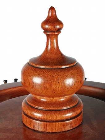 Antique Victorian Oak Revolving Cue Stand