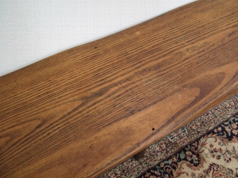 Antique Unusual Pitch Pine Long Bench