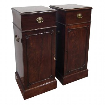 Pair of George III Mahogany Pedestals