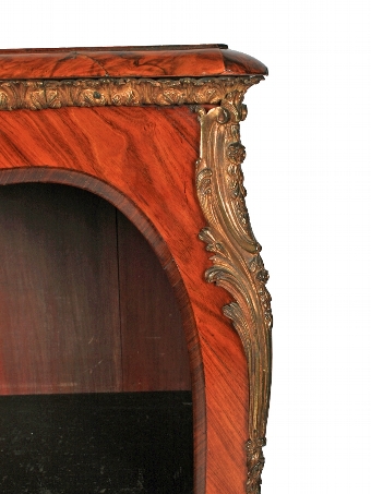 Antique Victorian Ormolu Mounted Open Bookcase