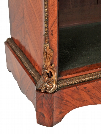 Antique Victorian Ormolu Mounted Open Bookcase