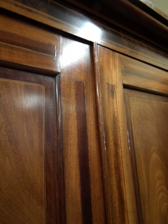 Antique George III Mahogany Linen Press