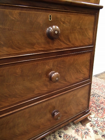 Antique George III Mahogany Linen Press