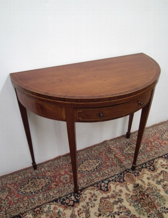 George III Style Fold Over Card Table