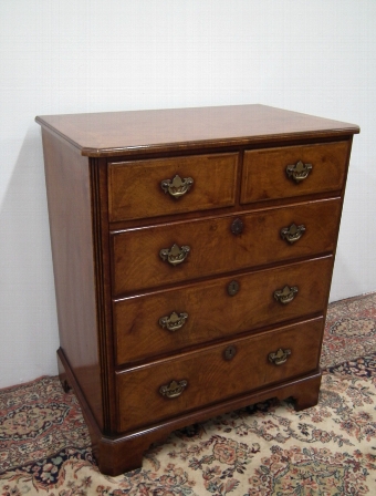 George I Style Burr Walnut Cabinet