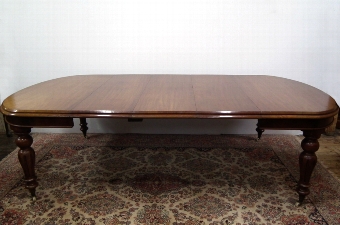 Victorian Mahogany Wind Out Dining Table