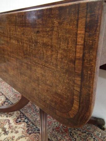 Antique Regency Mahogany and Inlaid Sofa Table