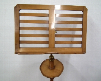 Antique Victorian Fruitwood Music Stand