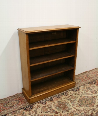 Late Victorian Oak Open Bookcase