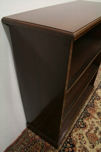Antique Small Edwardian Mahogany Open Bookcase