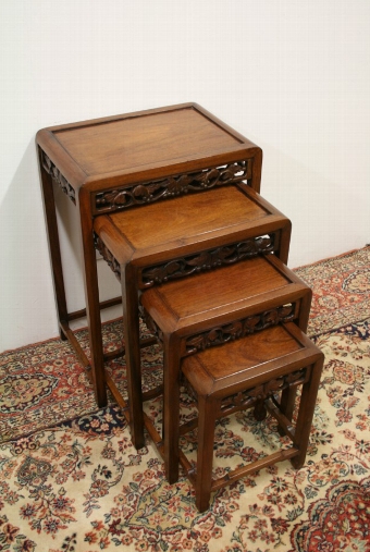 Nest of 4 Chinese Occasional Tables