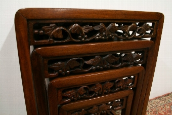 Antique Nest of 4 Chinese Occasional Tables