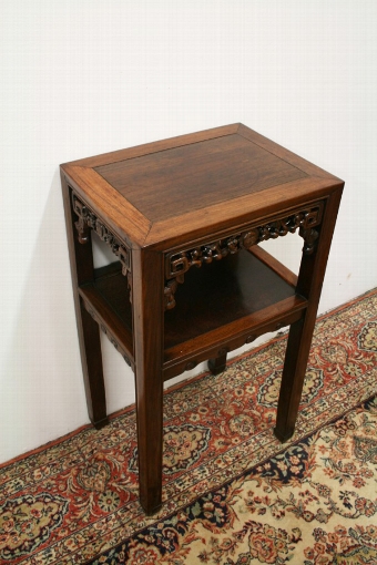 Chinese Carved Rosewood Stand