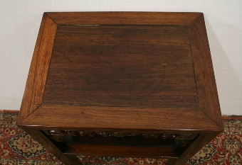 Antique Chinese Carved Rosewood Stand