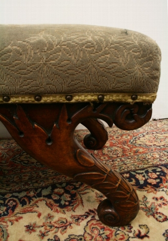 Antique William IV Solid Mahogany Stool