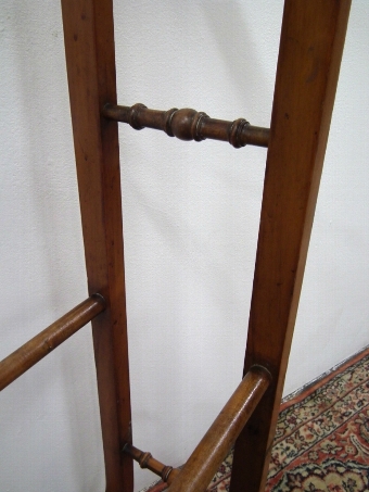 Antique Stained Beech Towel Rail