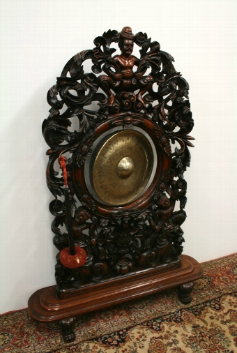 Ceylonese Hardwood Temple/Dinner Gong