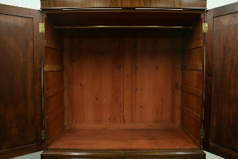 Antique George III Mahogany Linen Press