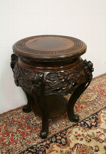 Chinese Carved Plant Stand