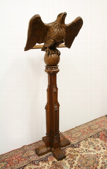 Oak Carved Eagle Lectern