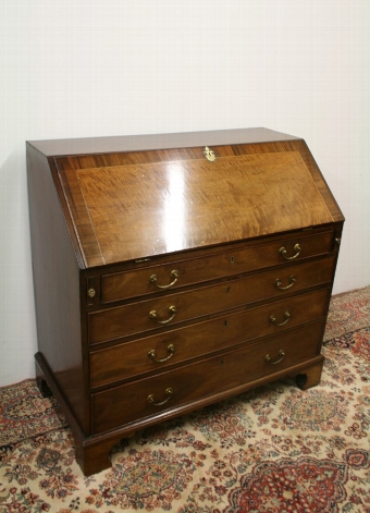 George III Mahogany Bureau