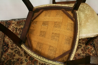 Antique Pair of Hepplewhite Style Mahogany Dining Chairs