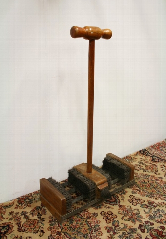 Unusual Light Mahogany Boot Scraper