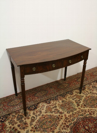 Regency Mahogany Bow Front Side Table