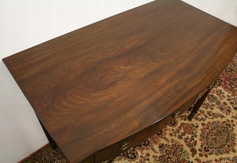 Antique Regency Mahogany Bow Front Side Table