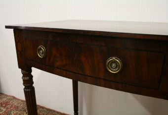Antique Regency Mahogany Bow Front Side Table