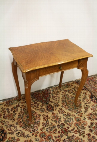 French Style Walnut Side Table