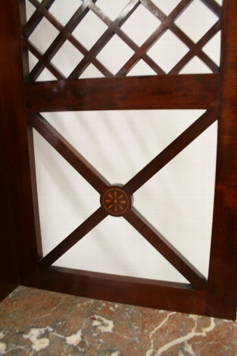 Antique Edwardian Mahogany Inlaid Hall Stand/Coat Rack