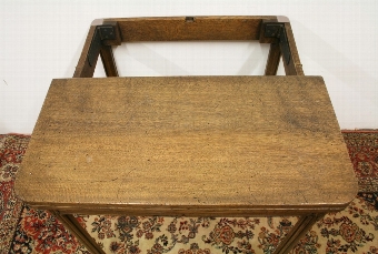 Antique Oak Foldover Card Table