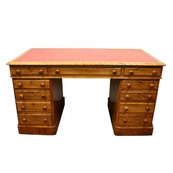 Victorian Satin Birch Partners Desk