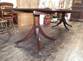 Antique Regency Style Mahogany Dining Table