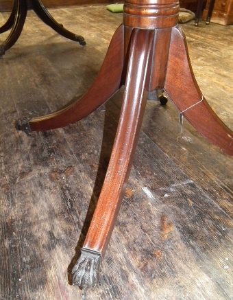 Antique Regency Style Mahogany Dining Table