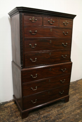 George III Mahogany Chest on Chest